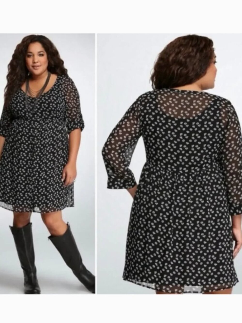 Torrid Sheer Button Down Tunic Cover-up Size 3X